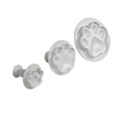 Paw Print set of 4 plunger cutters