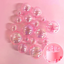 Irridescent Pink ball deco toppers 20 pieces