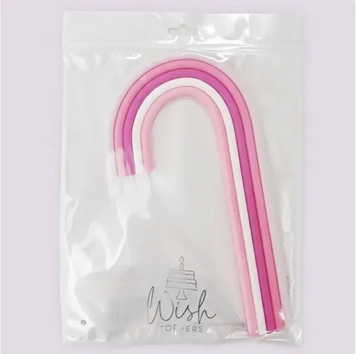 Pink Rainbow cake topper