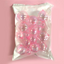 Irridescent Pink ball deco toppers 20 pieces