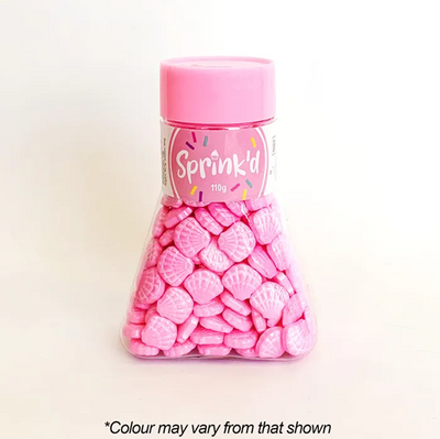 Seashells Pink shaped sprinkles 110G by SPrinkd
