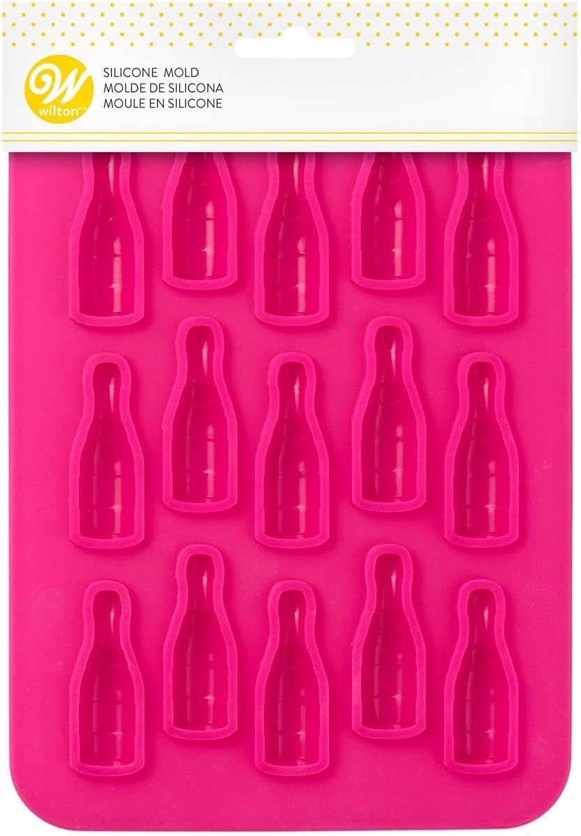 Mini sparkling wine bottle silicone mould
