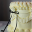 Ribbon bow toppers for Vintage style cakes 8 pack Black