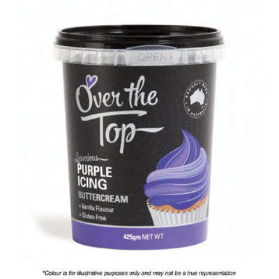 Ready made buttercream 425g by Over the Top Purple