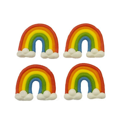 Rainbow SUGAR DECORATIONS Pack of 12