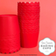Straight sided cupcake papers baking cups Red