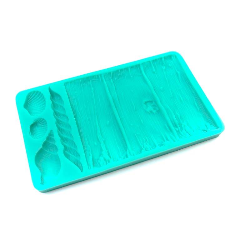 Seaweed and Seashells silicone mould