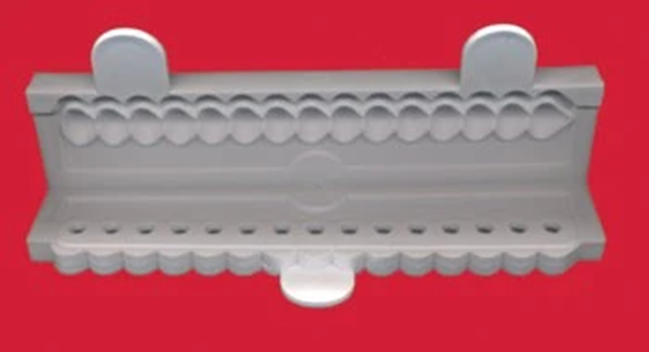 A plastic bead mould tool, to make shell borders by FMM