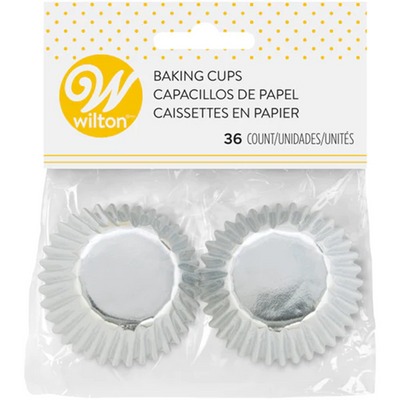 Silver Foil Bon Bon Baking Cups or mini cupcake papers