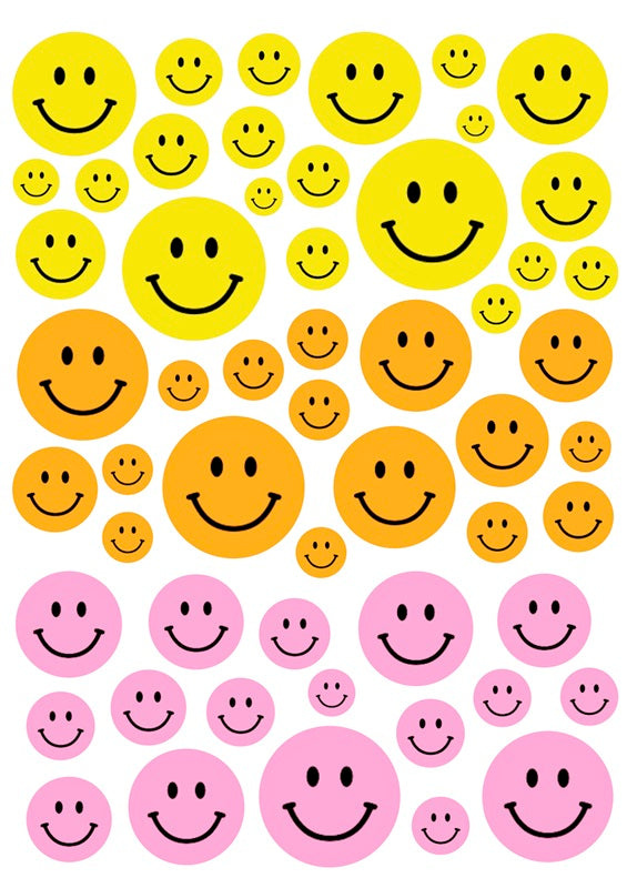 Indesign Smiley Face Design Sheet edible image Smiley Faces - Kiwicakes