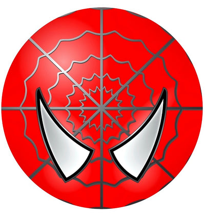 Edible icing image Red super hero Spider web