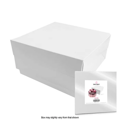 Cake box Plain white 11X11X6 INCH