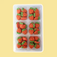 Sugar icing decorations Strawberries pack 48