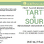 Front and back label of LorAnn Oils Tart & Sour Fruit Flavor Enhancer, 29.57 mL (1 fl oz), showing usage directions, ingredients, and product details in English and French.