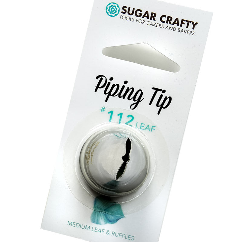Large Sugar Crafty icing nozzle tip No 112 Leaf tip