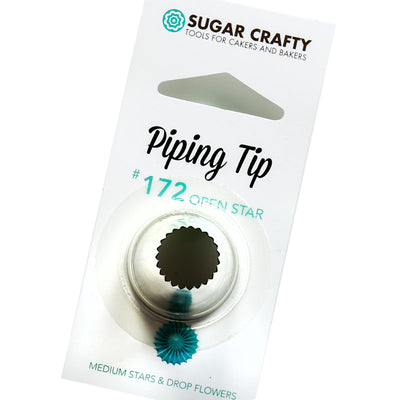 Large Sugar Crafty icing nozzle tip No 172 Open star tip