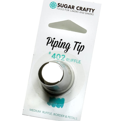 Large Sugar Crafty icing nozzle tip No 402 Ruffles and borders