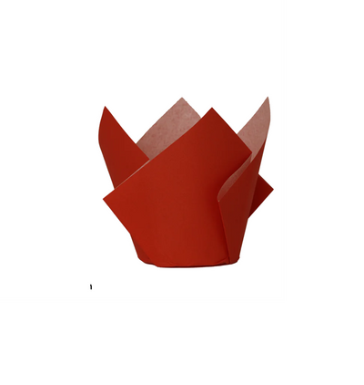 Tulip handkerchief cupcake paper or muffin cups Cherry