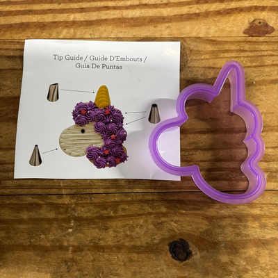 Unicorn cookie cutter 100mm quality plastic cutter