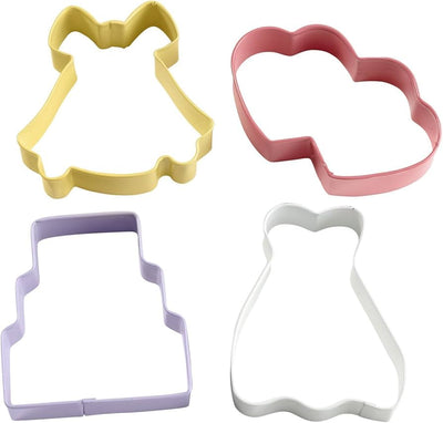 Wilton 4 Piece Wedding Cookie Cutter Set
