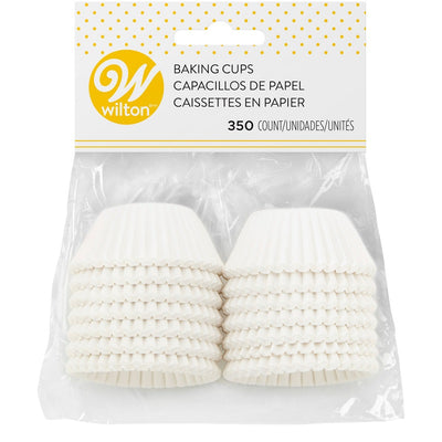 White Mini cupcake papers 350 pack