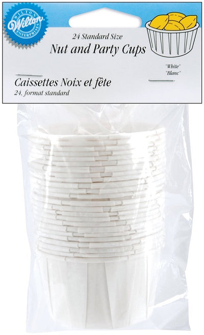 White nut cups standard by Wilton