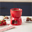 Ceramic fondue set Red by Wilton