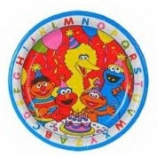 Elmo and Sesame Street gang party plates