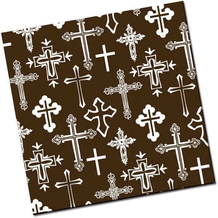 Chocolate transfer sheet White Cross