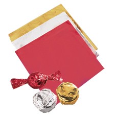 Wilton Silver chocolate foil wrapping squares