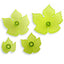 Jem plastic grape leaf cutters in 4 sizes