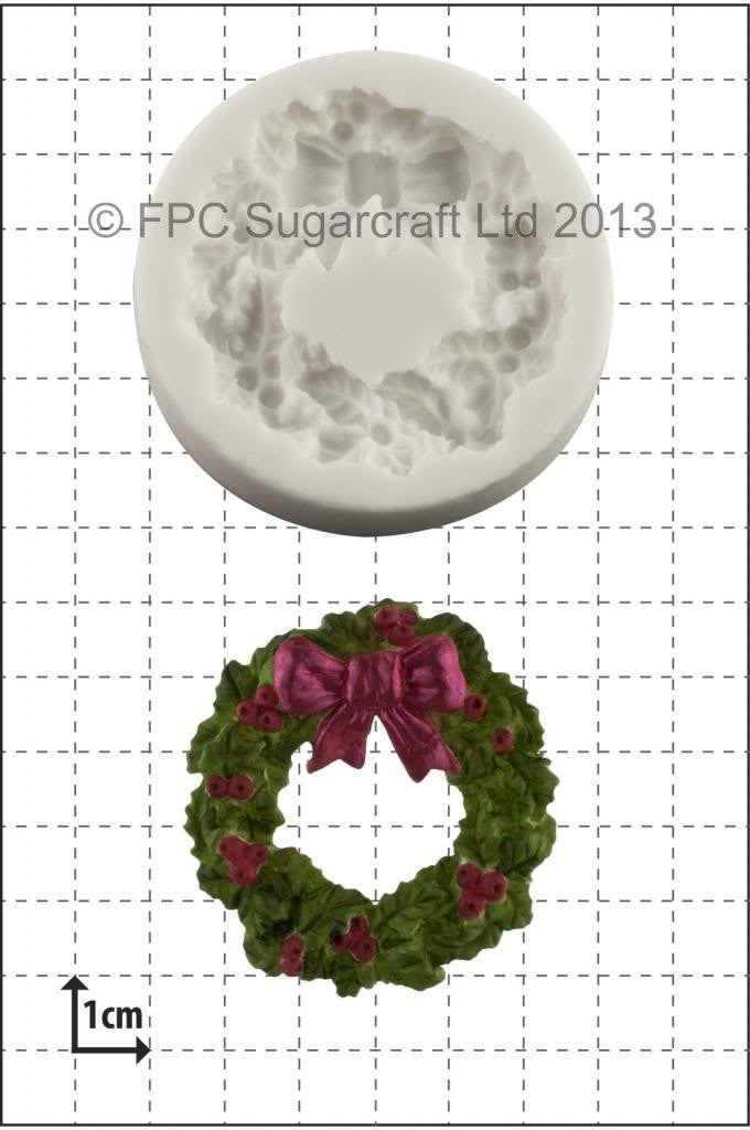 Holly Wreath silicone mould