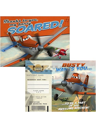 Disney Planes party invites and thank you notes (8)