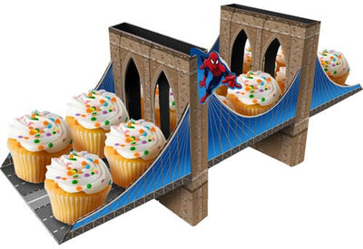 Spiderman centrepiece cupcake display stand
