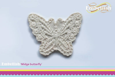 Embellish silicone mould Midge lace butterfly