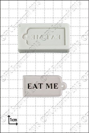 Eat me tag silicone mould