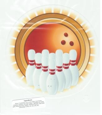 Edible icing image Ten Pin bowling - Kiwicakes