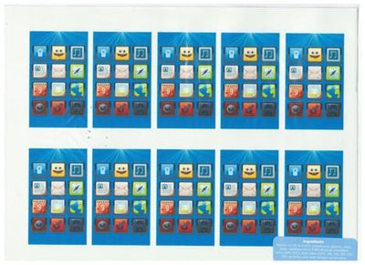 A4 Edible icing image Smartphone screens (10 per sheet)