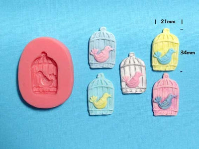 Bird cage silicone mould