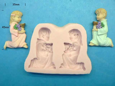 Communion boy and girl silicone mould