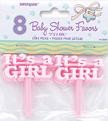 It's a girl Baby shower cupcake picks (8)