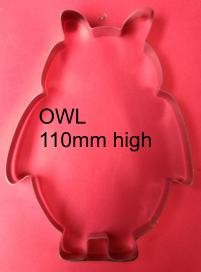 Owl 110mm fondant or cookie cutter