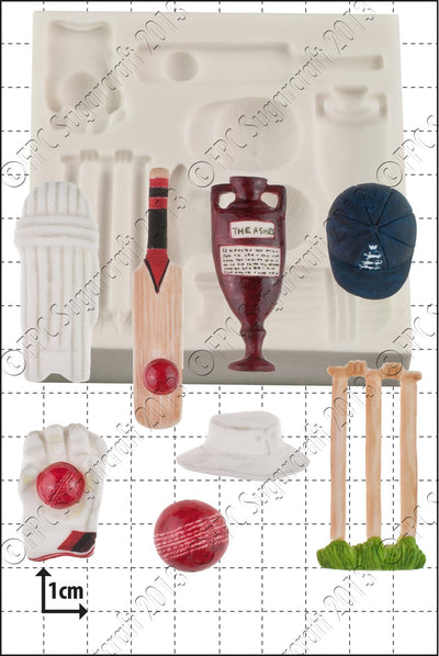 Cricket sports silicone mould