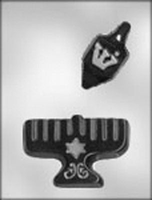 Jewish mini chocolate mould symbols style 1