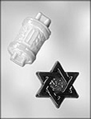 Jewish mini chocolate mould symbols style 2