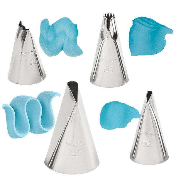 Wilton 4 piece Ruffles Tip or piping nozzle set