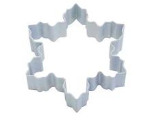 Snowflake white metal cookie cutter