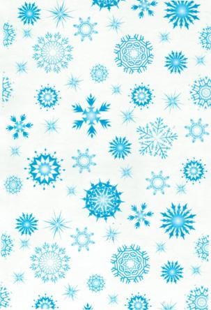 Wafer paper sheet Snowflakes