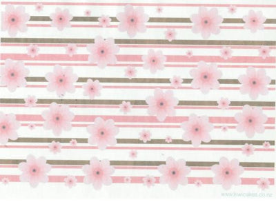 Wafer paper sheet Cherry Blossom STRIPE