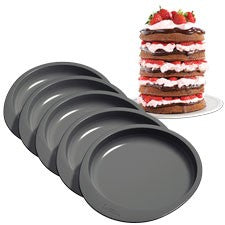 Easy Layers 6 inch Cake Pan Set of 5 (great for rainbow cakes)